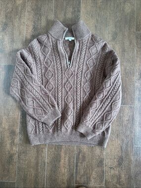 Splendid quarter zip sweater